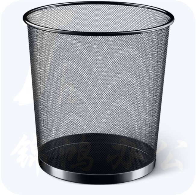金属纸篓15L大号垃圾桶清洁纸篓 直径295mm B295