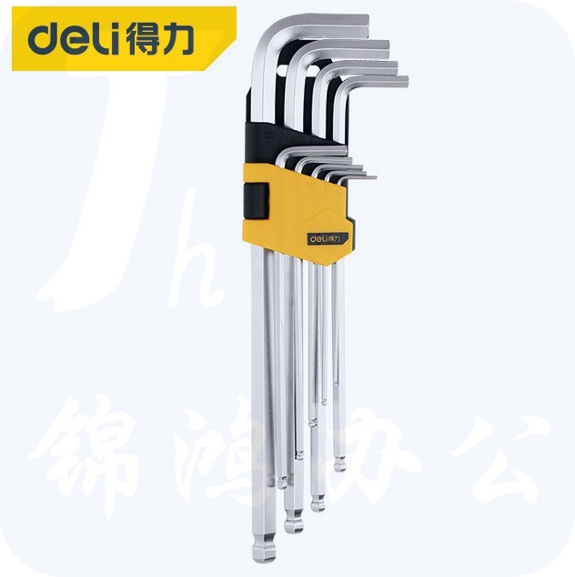 得力(deli) DL3090  加长球头内六角9件套1.5-10mm内六角扳手