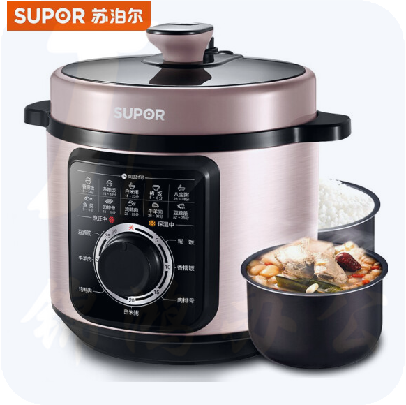 苏泊尔 SUPOR  SY-60YA9051 高压锅6L大容量家用电压力锅 安全易用 3-8人