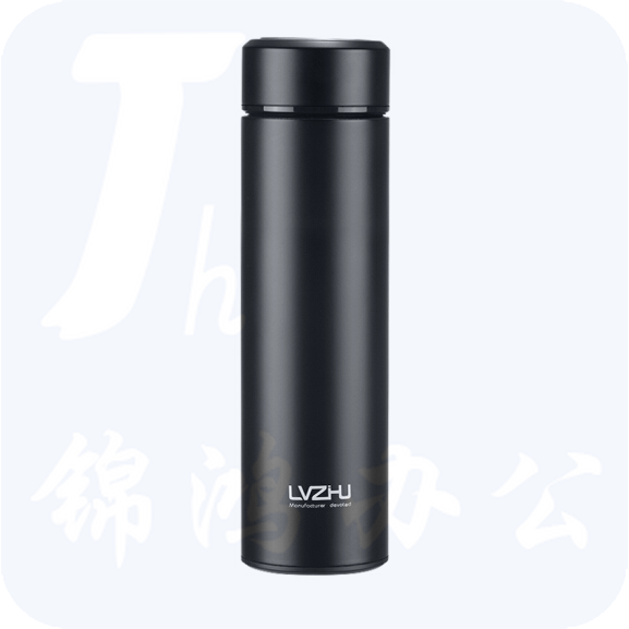 绿珠lvzhu 450ml保温杯真空不锈钢杯K153黑