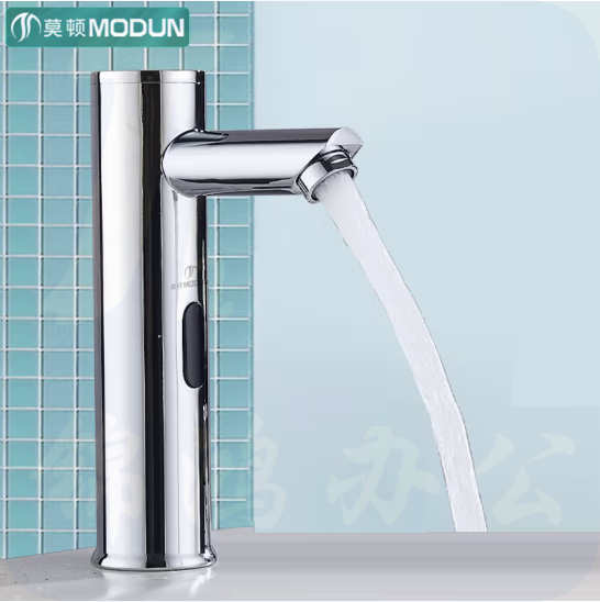  莫顿 M-3388 单冷感应铜制水龙头 自动感应式洗手器面盆龙头