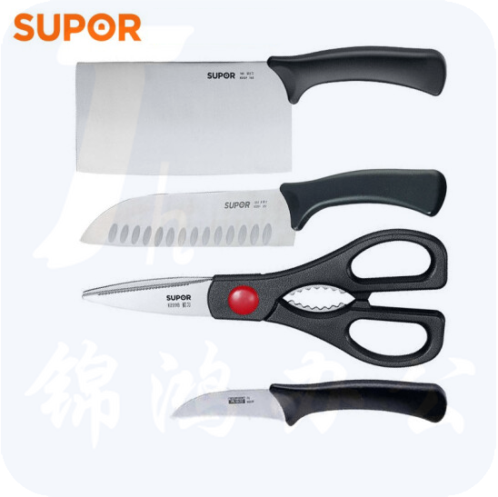 苏泊尔（SUPOR）TK1929T 不锈钢厨房刀具套装菜刀水果刀果蔬刀果皮刀厨房多用剪刀 货号：WY