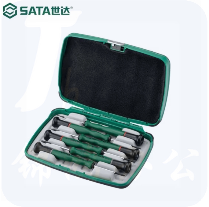 世达（SATA）6件一字、十字微型螺丝批组套货号09312