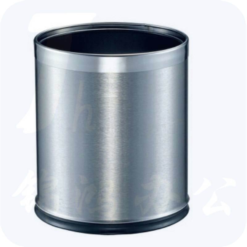  单层不锈钢垃圾桶   无盖  22.5*26.5cm  10L  货号：NK