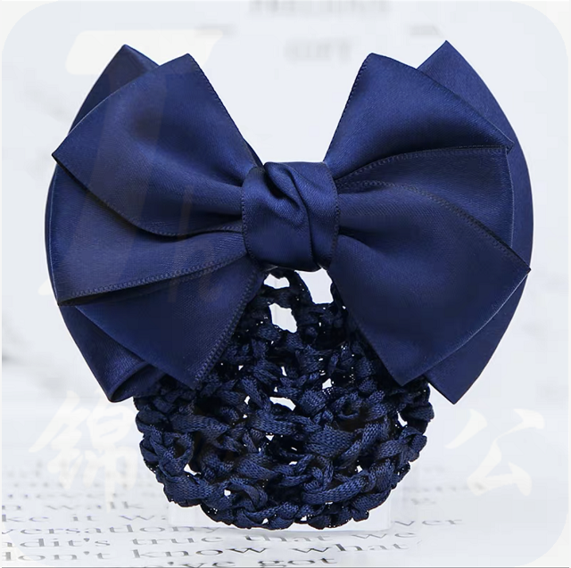 头花 职业盘发网兜  工作发夹发饰