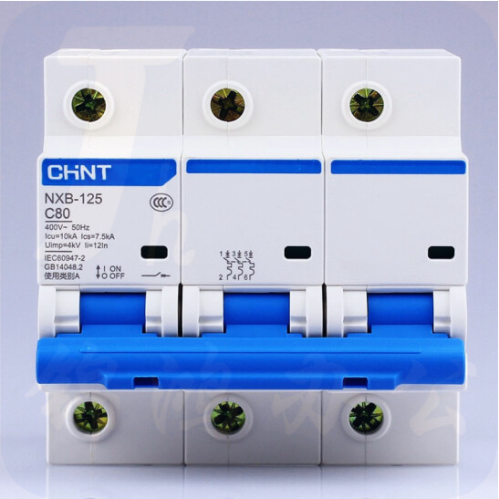 正泰（CHNT）NXB-125-3P-C80   小型断路器 空气开关 货号：XWL