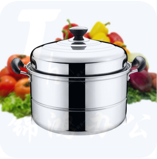 不锈钢蒸锅 汤锅 单层 26cm