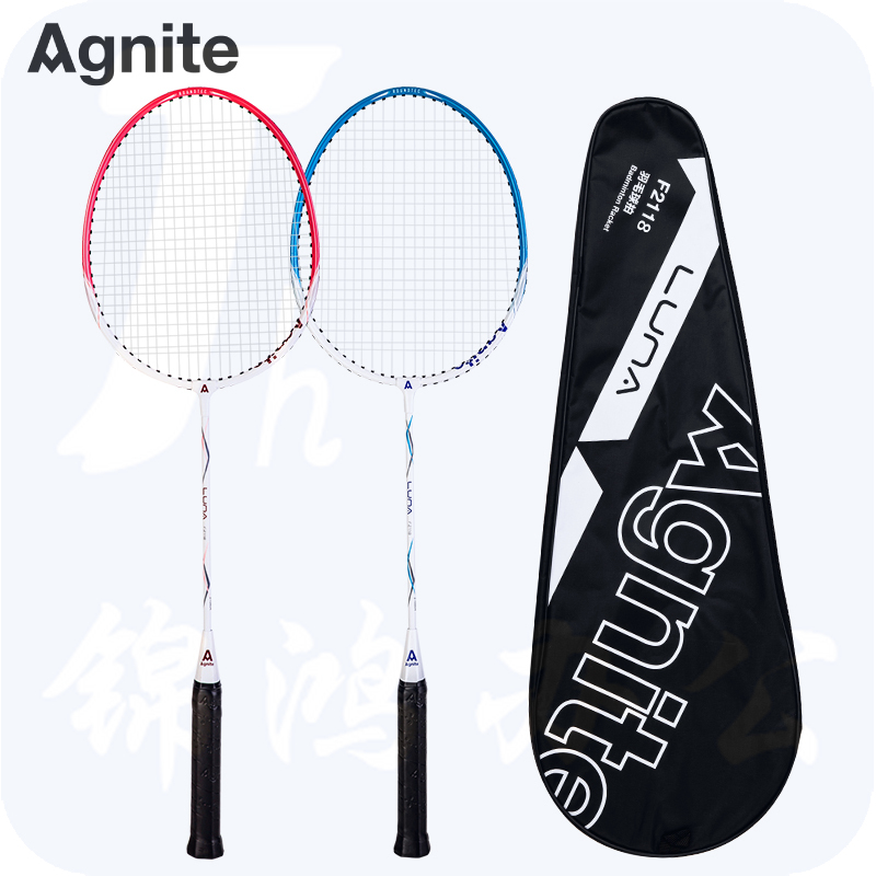 安格耐特F2118羽毛球拍(蓝+红)(2支/副)