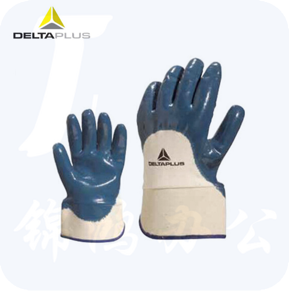 代尔塔 201170 丁腈半硅胶涂层手套加厚安全袖口