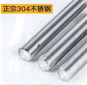 巨联(JULIAN) M6不锈钢1米长全螺纹丝杆