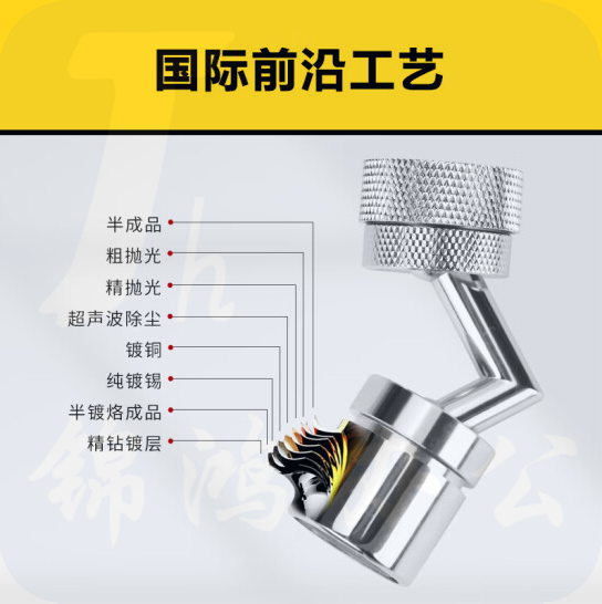 万向防溅头水龙头起泡器水嘴  龙头延伸器增压转接头  货号：NK