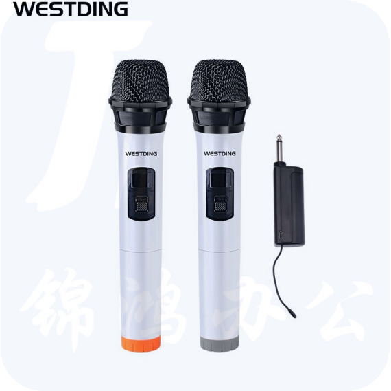 威斯汀  家用卡拉OK无线话筒一拖二专业U段防啸叫麦克风 K10