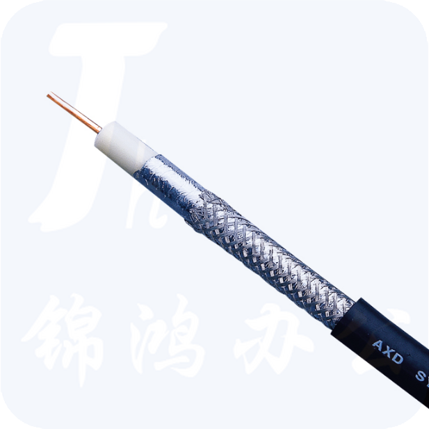 讯道SYWV-75-5视频线有线电视线四屏蔽高清数字电视闭路线100米