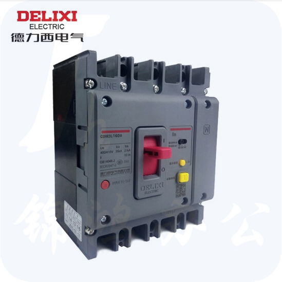 德力西  4P 160A 空气开关  塑壳断路器