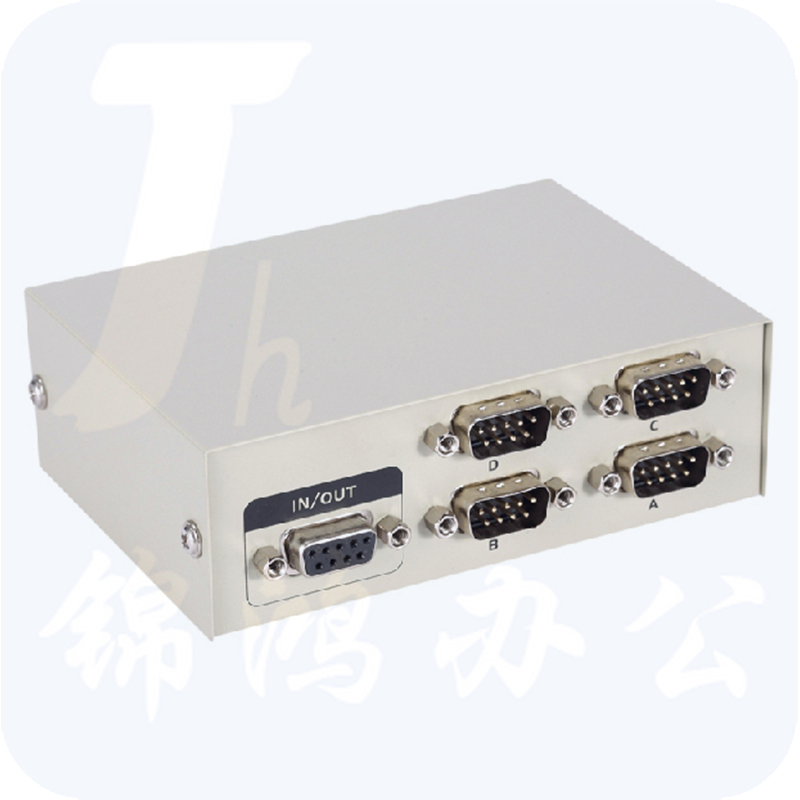 迈拓维矩MT-232-4 RS232串口切换器一分四进一出COM口4进1出9针共享器