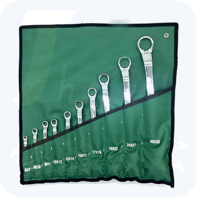 凯工 10件 10*6-32 镜面梅花扳手眼镜扳手 梅花扳手套装