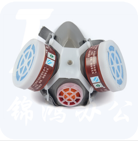 普达 防毒双缸口罩 FD-402 双滤罐型