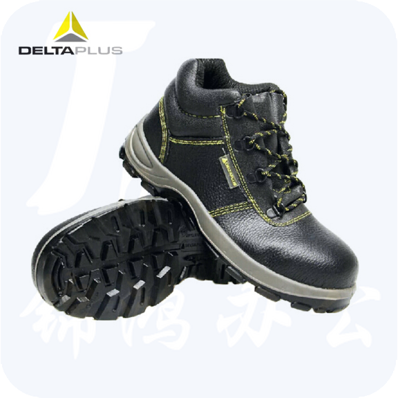 代尔塔 301101 中帮安全鞋防砸防穿刺 防静电防滑耐油