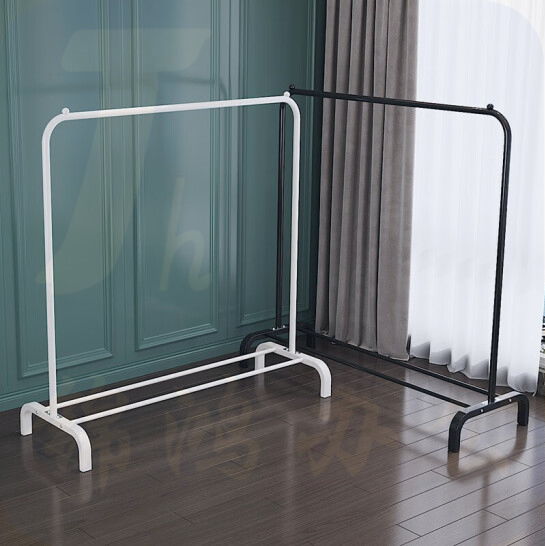 晾衣架家用卧室挂衣架 简易衣架   黑色 110cm  货号：GD