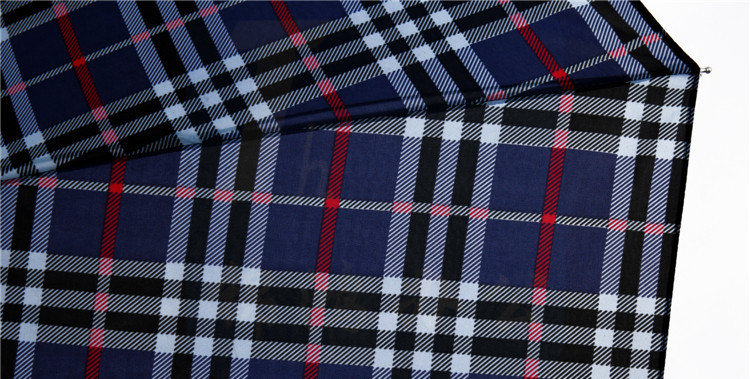 【京东超市】天堂伞 特大加固三折全钢晴雨伞3309E格016兰格-京东