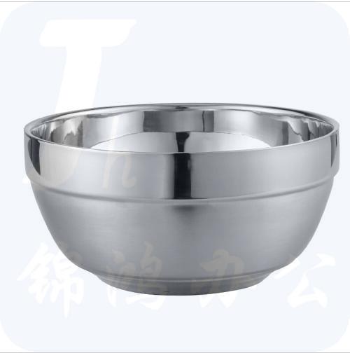不锈钢碗 米饭碗 隔热碗汤面碗 直径18cm