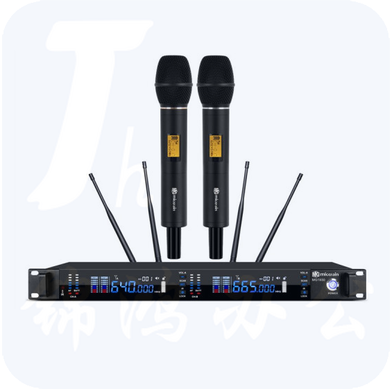 麦谷  MG1930真分集远距离一拖二无线手持话筒 演出 学校 操场 车间 会议室麦克风 货号：LJ