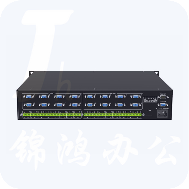 迈拓维矩MT-VT828 8进8出vga矩阵切换器高清音视频矩阵主机八进八出