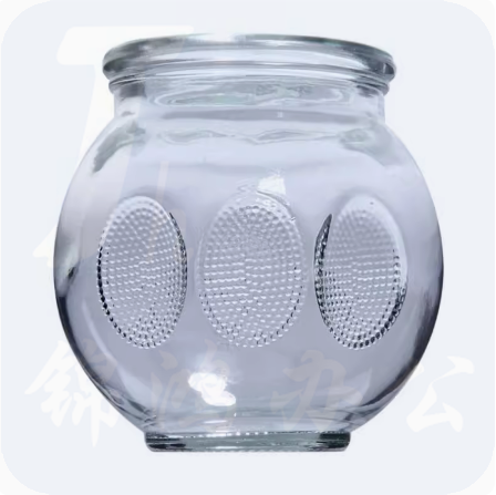 加厚玻璃罐内径4.5cm外径6cm  货号：WY