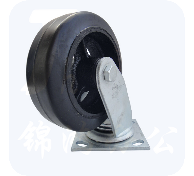 6寸平顶转向脚轮定向轮