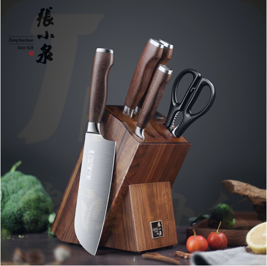 张小泉 淳木系列六件刀具套装 货号：JC