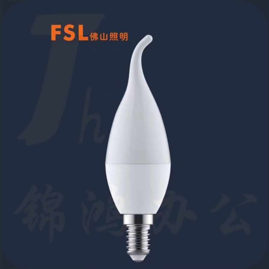 佛山 LED烛泡C37/5.5W/E14/2700K  晶亮