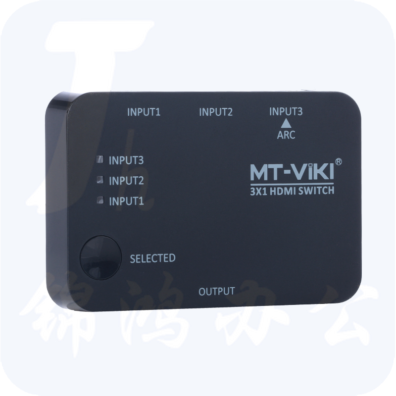 迈拓维矩 MT-SW301SR HDMI 带遥控1.4支持2K*4K 升级版高清切换器