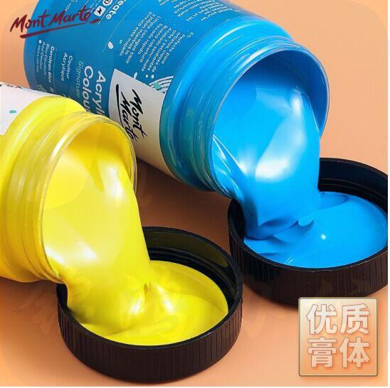蒙玛特  丙烯颜料1升黑红黄绿蓝颜色请备注
