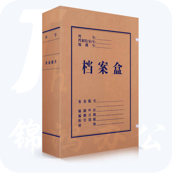 牛皮纸档案盒 无酸纸档案盒 10cm宽 10个一组