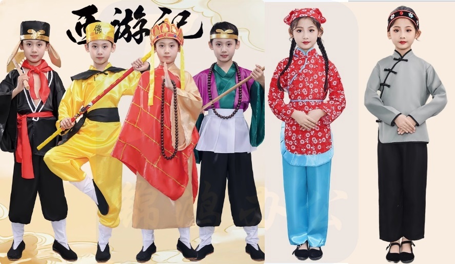 西游记演出服 三打白骨精话剧演出服饰  货号：LJ