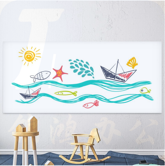 得力8716软铁白板60*90cm (带胶)(白色) 可擦白板墙贴 办公白板纸贴