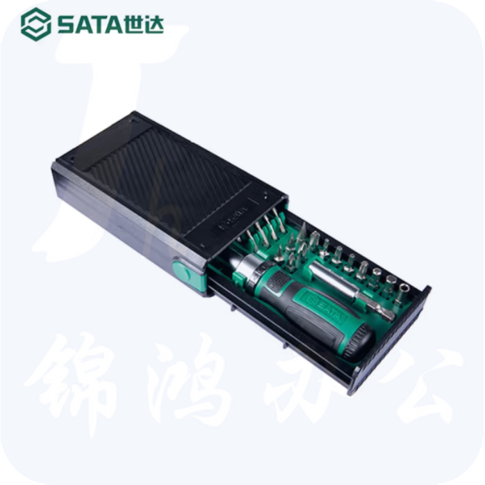 世达05490 棘轮螺丝批扳手套筒组套 23件套棘轮螺丝批组套