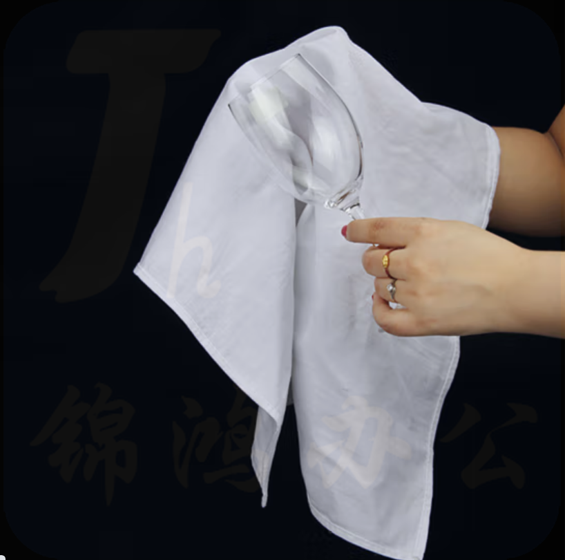 全棉白色口布 正方型优质擦杯布不掉毛 40*40cm方形