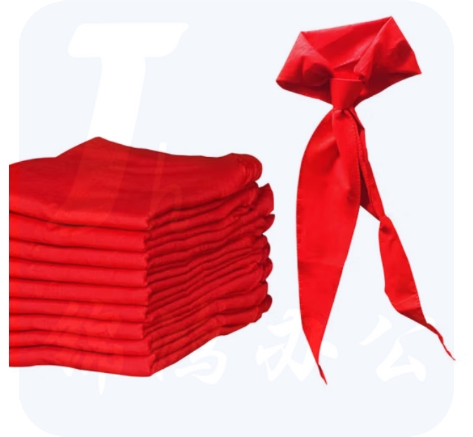 成人纯棉红领巾 1.5米纯棉款10条/包 单条价格装