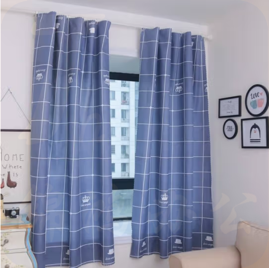 窗帘 卧室客厅遮光窗帘 220*190cm  含窗帘杆  颜色随机  货号：YC