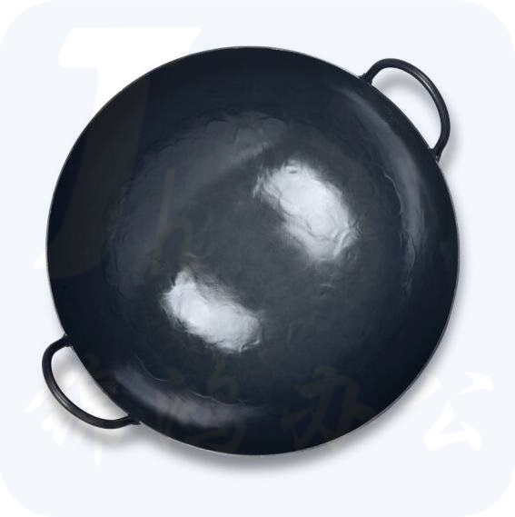 锻打双耳铁锅 50cm  货号：JC