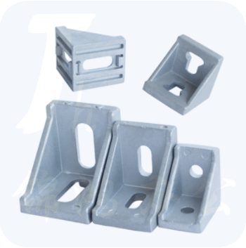 工业铝型材配件 铝合金支架连接用90度4040直角件