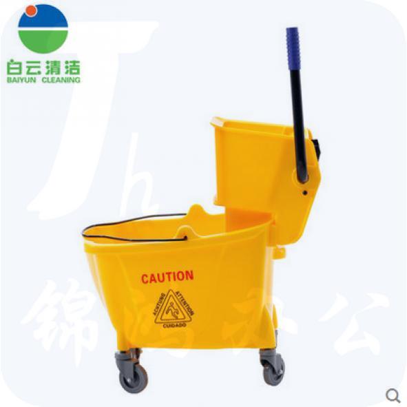 白云 洗地拖桶单桶榨水车24L