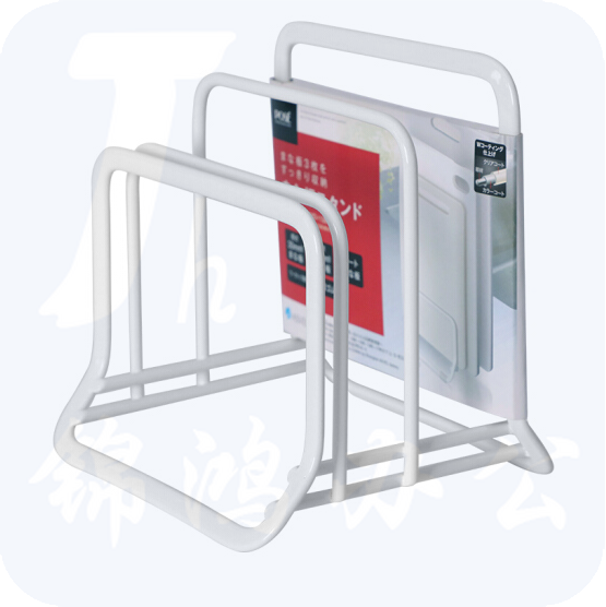 砧板座 锅盖座 铁质防滑菜板座 置物座 白色镀层