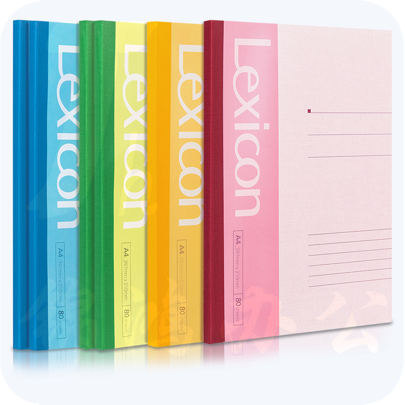 得力(deli)6本A4/100张无线装订软抄本 记事本/ 工作笔记本子/ 日记本 文具办公用品 7660