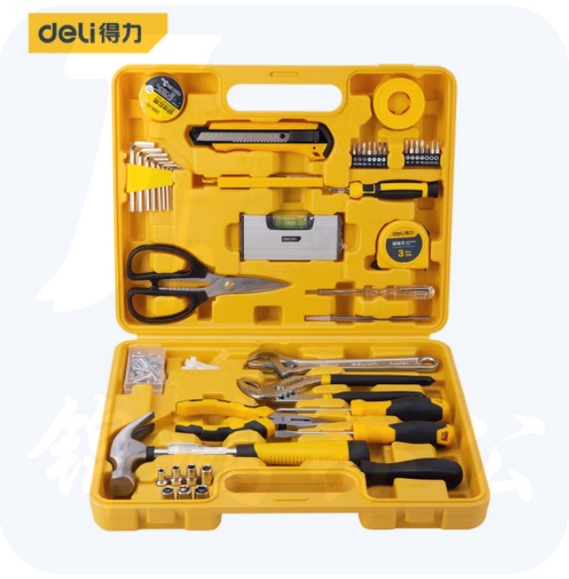 得力48件套工具套装 维修工具箱DL1048J