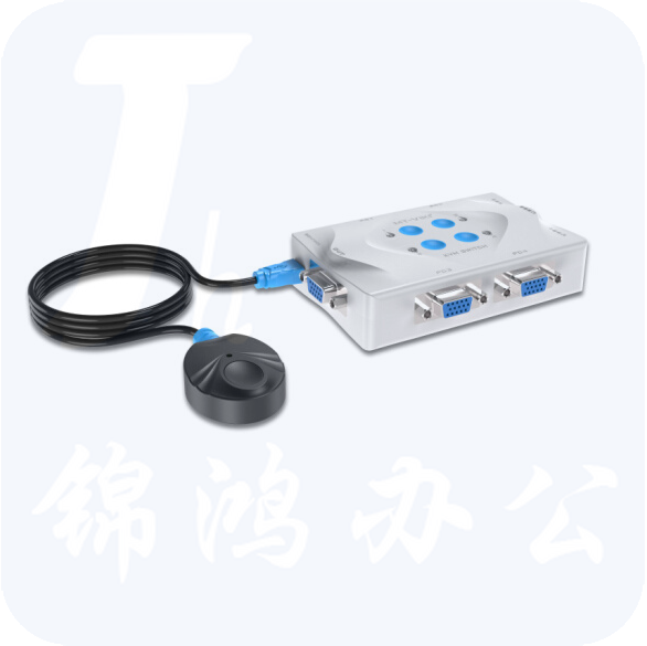 迈拓维矩 MT-401KL 4进1出KVM切换器 4口多电脑鼠标键盘共享器 带桌面线控 热键自动切换
