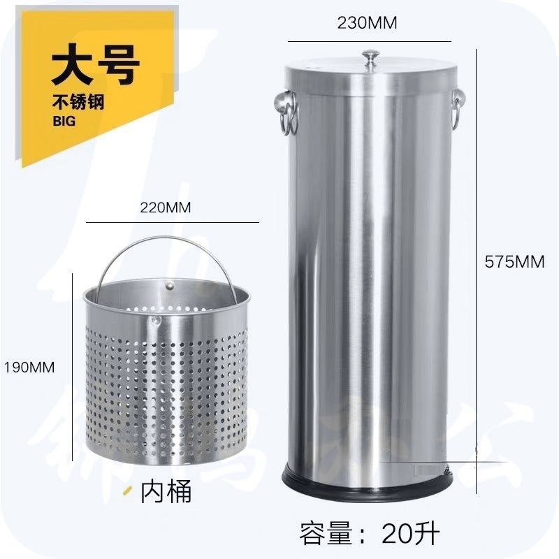 不锈钢茶水桶茶渣桶大号排水桶废水桶