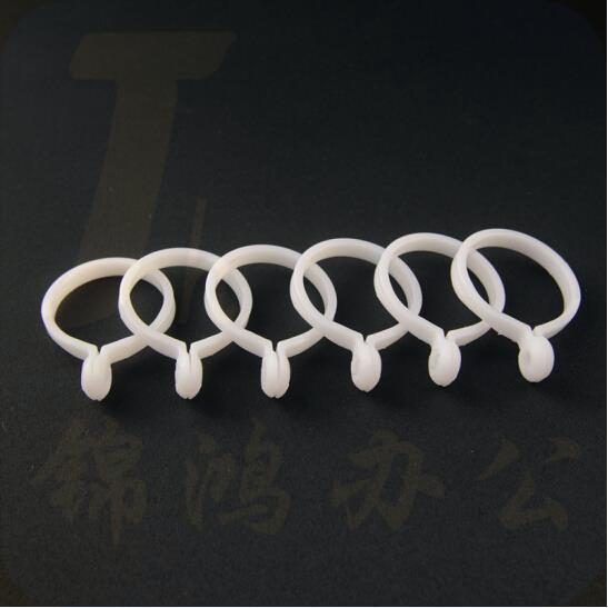 窗帘环 纳米静音圈挂钩 窗帘开口吊环 浴帘环 本白色  100个起订