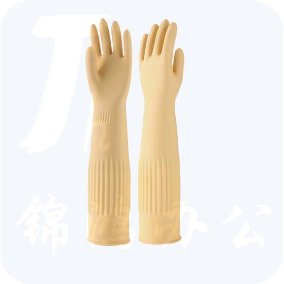 东方红 45CM加长防护手套 加厚橡胶防水防寒手套   3双   货号：JC